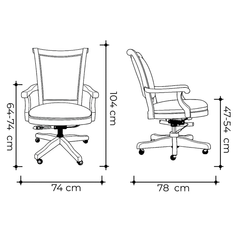 Silla para mesa de juego Ithaca