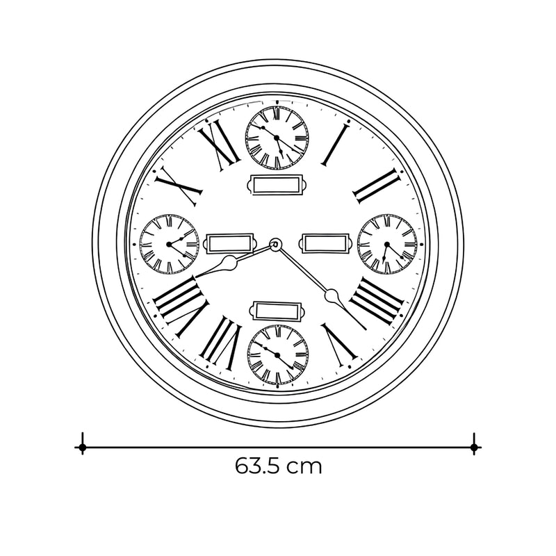 Reloj de pared World Time Gallery II